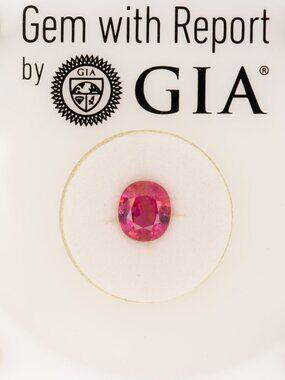GIA Certified Natural Pink Sapphire 1.27ct Oval Cut Loose Gemstone – Fine Luxury